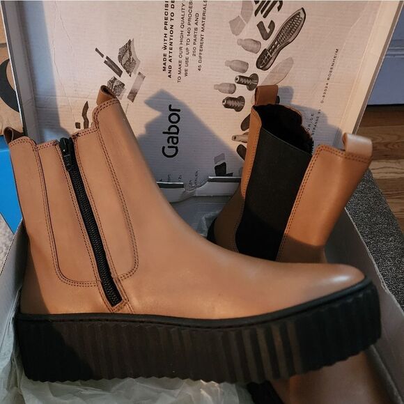 GABOR NEW CALF MICRO BOOTS 👢 SIZE 9.5 NIB - Picture 9 of 9